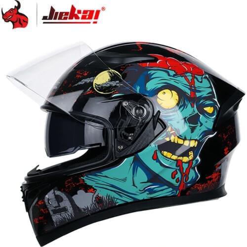 JIEKAI Motorcycle Helmet Men Full Face Helmet Moto Riding ABS Material Adventure Moto Motocross Helmet Motorbike Riding Helmet