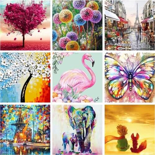 FSBCGT Frame DIY Painting By Numbers Figure Picture Canvas By Numbers Abstract Handpainted Oil Painting For Christmas Crafts