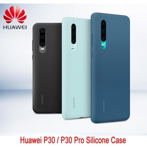 Original Huawei P30 P30 Pro Case HUAWEI Official Liquid Silicone Protective Cover Microfiber Insided Huawei P 30 P 30Pro case