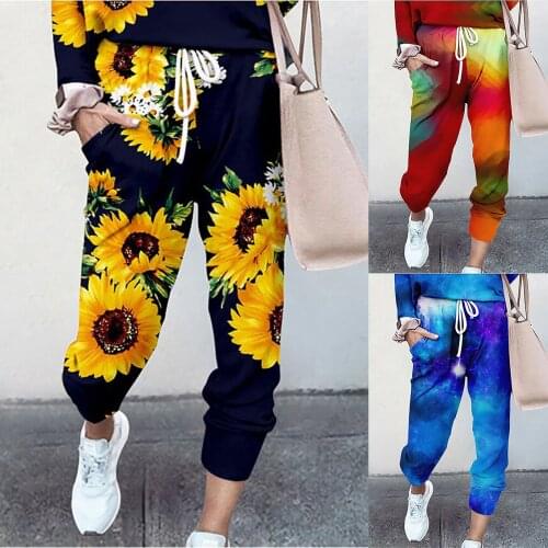 Autumn Women Yoga Pants Lace Belt Sweatpants Loose Casual Sport Pants Fitness Leggings Sportswear Woman Trousers брюки женские