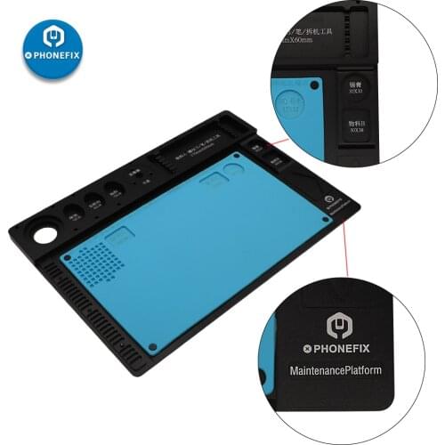 47cm*32cm Multifunctional aluminum alloy base microscope Fixed Base Integrated Aluminum Alloy Mat Mobile Phone PCB Repair Pad