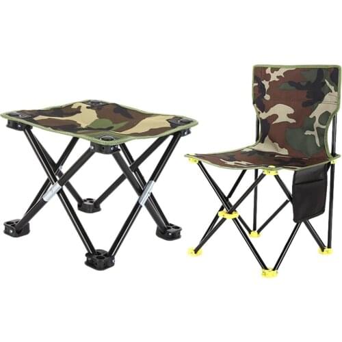 Outdoor Camping Picnic BBQ Portable Ultra-Light Fishing Folding Chair Breathable Wear-Resistant Chair Fishing Portable Stool