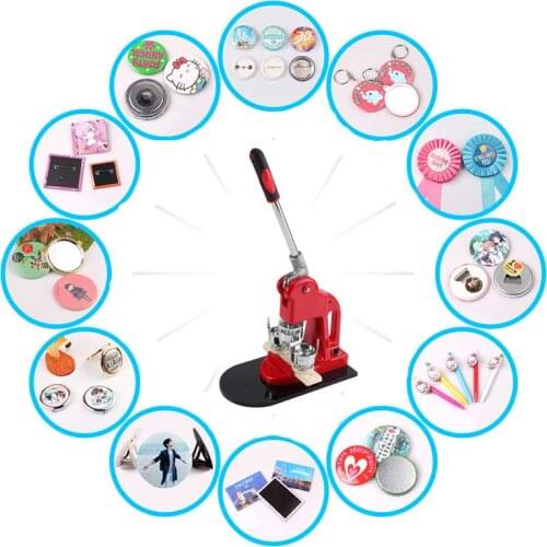 Button Maker Badge Punch Press Machine DIY machine pressure card machine tag machine with mold 25/32/37/44/50/56/58mm