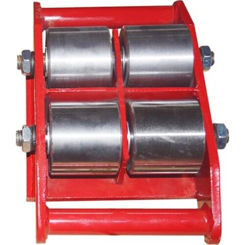 Straight/Steer 4 Wheels 6 Tons Weight Shifter Heavy Duty Manual Handling Trolley Handling Truck Load Handling Tools (68*74CM)