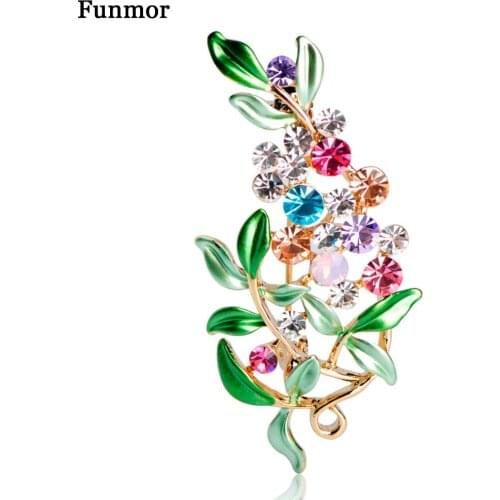 Luxury Bijoux Large Enamel Esmaltes Leaf Flowers Brooches Epoxy Corsage Wedding Broach Bouquet Hijab Pin Broches Party Women Lot