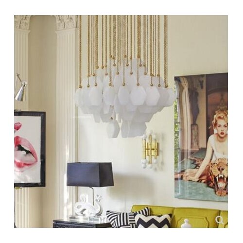 Nordic post-modern creative Bohemian minimalist restaurant duplex staircase designer model bedroom chandelier