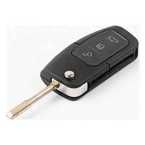 Remote Flip Folding Key Shell Case 3 Buttons For Ford Focus Fiesta Mondeo Galaxy C MAX S MAX KA Keyless Entry Fob Car Alarm