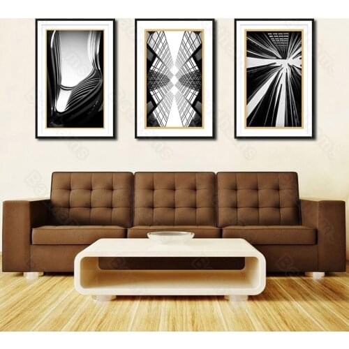 Modern Decoration Home Abstract Architectural Painting Sofa Background Wall Bedroom Dining Hall Corridor Porch Hanging Painting