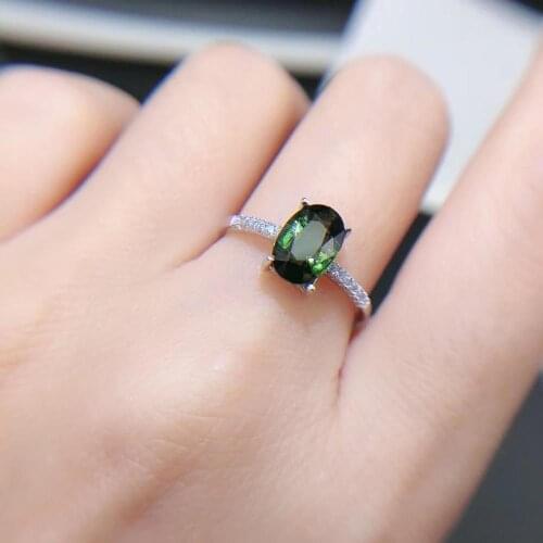 Tourmaline ring Natural real tourmaline Free shipping jewelry Tourmaline ring 925 sterling silver Fine