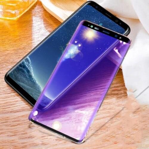 For Samsung Galaxy S10 S9 S8 Plus S7 edge Note 10 9 8 Full Cover Anti-blue Tempered Glass Screen Protector For Note 9 8 Glass