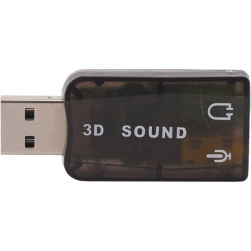 USB Sound Card USB Audio 5.1 External 3D USB Sound Card Audio Adapter Mic Speaker Audio Interface For Laptop PC Micro Data