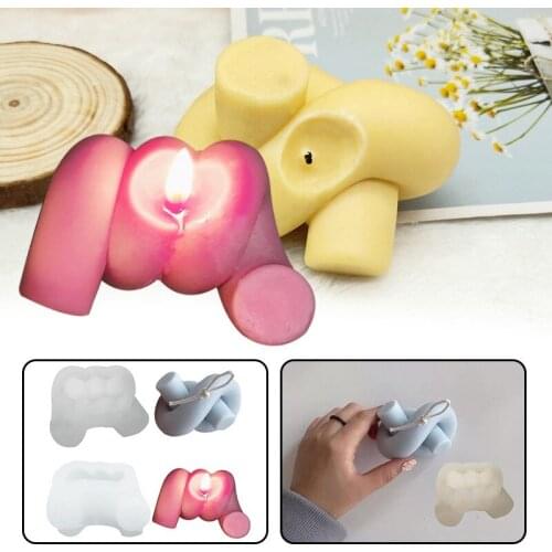1PC New DIY Candle Mould Soy Wax Silicone Candle Mold Aromatherapy Molds for Plaster 3D Hand-made Soy Aroma Wax Soap Mold