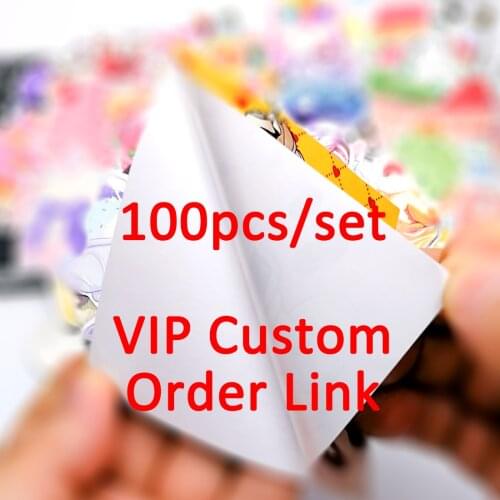 100pcs/Set VIP Custom Order Link Mixed Graffiti Pattern PVC Waterproof Decals Stickers Pack