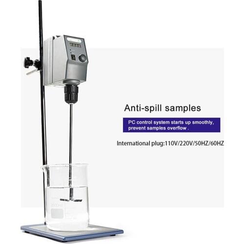 20L Digital Overhead Stirrer 100-240V,50/60H 50-2200RRM Laboratory Experiment Equipment Stainless Steel Mechanical Stirrer