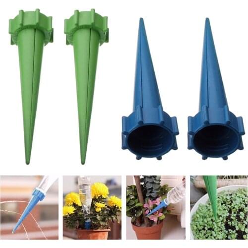 4pcs Cone Self-Watering Spike PP Plastic Automatic Cone Waterer Irrigation Plant Tip Garden Water Stake Device