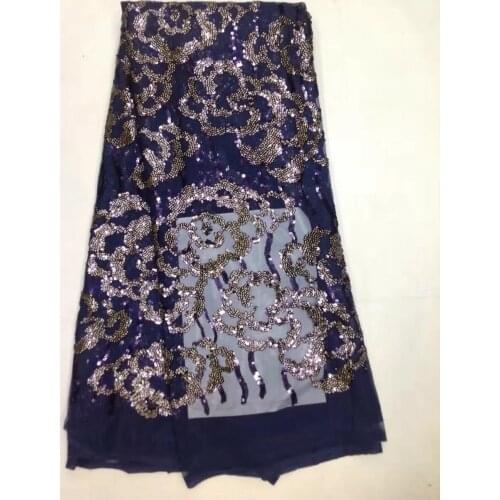 African Lace Fabric Net 2017 French Lace Fabric Tulle With Sequin Gold High Quality Nigerian Lace Fabrics For Wedding