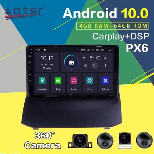 Android 10.0 Car DVD Player GPS Navigation For Ford Fiesta MK7 2008-2016 Car Radio Player Auto Video Multimedia Screen Head Unit