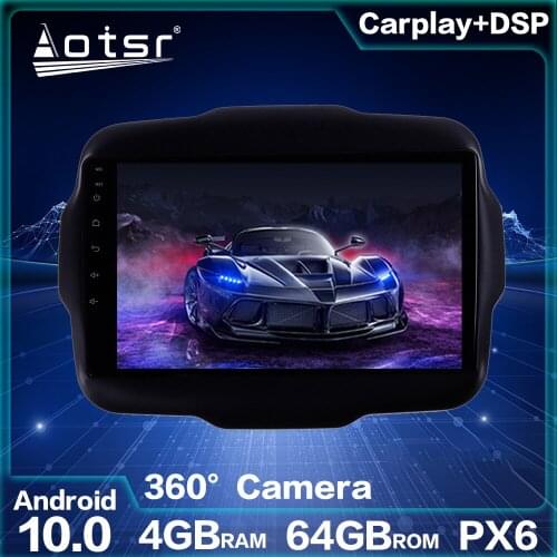 PX6 Car GPS Navigation For Jeep Renegade 2014-2018 Car Multimedia DVD Player Android Radio Stereo Auto Audio 4G 64GB Head Unit