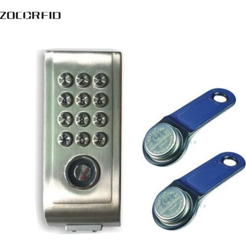 Free shipping natatorium locker TM card Metal Digital Electronic Password keypad number Cabinet Code locks+2pcs TM keyfobs