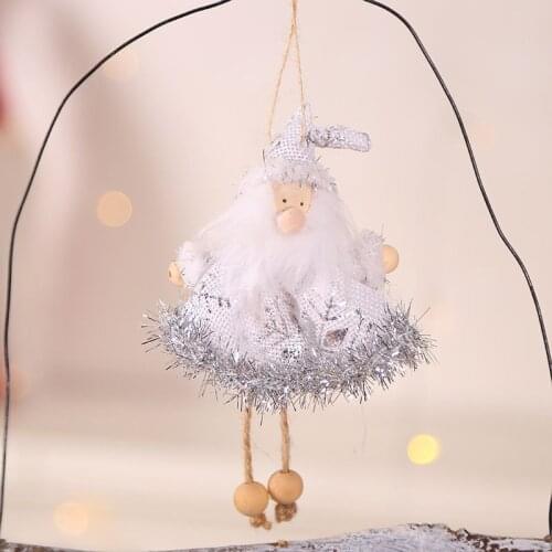 Wooden Linen Hanging Decoration Home Cute Ornament For Christmas Tree Festival Party Accessories