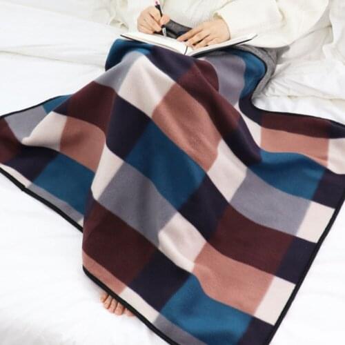 Household Double-sided Fleece Blankets Summer Air-conditioning Blankets Blankets For Cars Office Nap Blankets Knitted Blankets