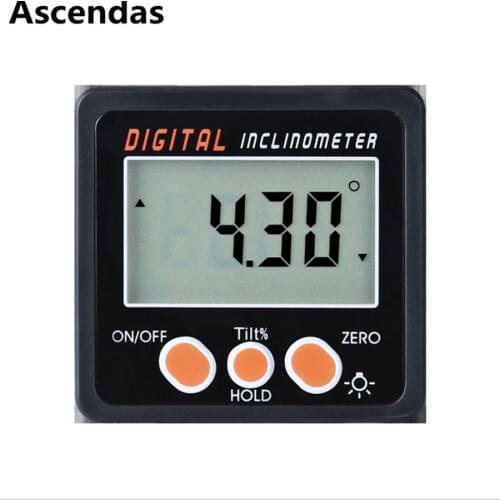 Digital Bevel Box Angle Gauge Meter mini Digital Protractor 360 degrees Magnets Base Digital Inclinometer Electronic protractor