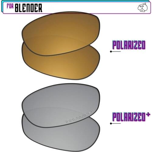 EZReplace Polarized Replacement Lenses for - Oakley Blender Sunglasses - Sir P Plus-GunmetalP