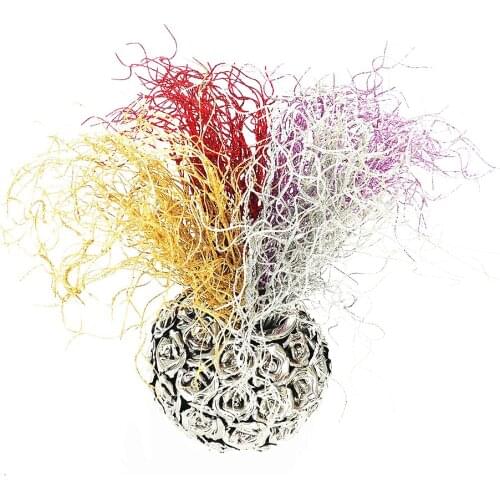 45cm Artificial Golden Christmas Tree Branch Plastic Shiny Fake Plants DIY Flower Arrangement Material Hotel New Year Home Decor