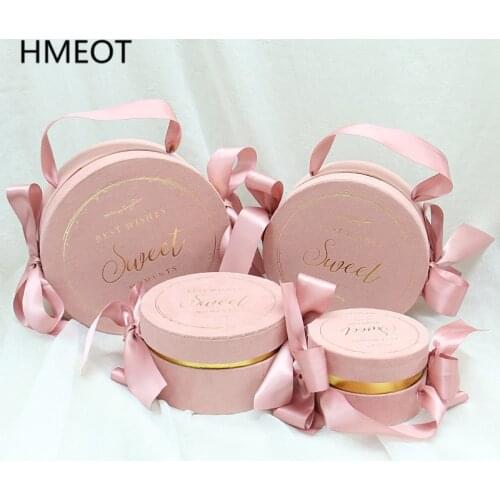 Exquisite Portable Packing Gift Box Jewelry Candy Storage Box DIY Artificial/Soap/Eternal Flower Hug Bucket Valentines Day Gift