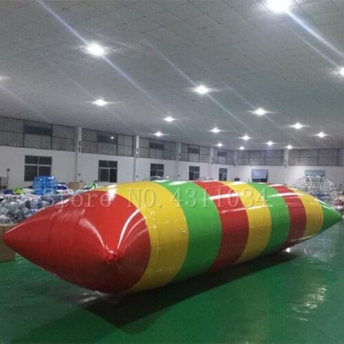 Free Shipping 9x3m Inflatable Blob Jump With 0.9mm Thickness PVC Tarpaulin Jumping Pillow Water Air Bag Come With a Pump