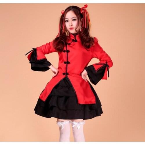 New arrival anime cosplay costumes maid clothing lolita dress Set 2 colors