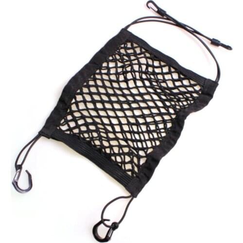Car Front Seat Storage Net Pocket Universal Double Storage Net Storage Bag Pet Block Vehicle Debris Storage Tool