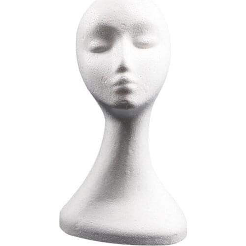 Practical Mannequin Head Foam Male Female Head Mold Wigs Glasses Hat Display Holder Stand Photograph Props Mannequin Wig stand