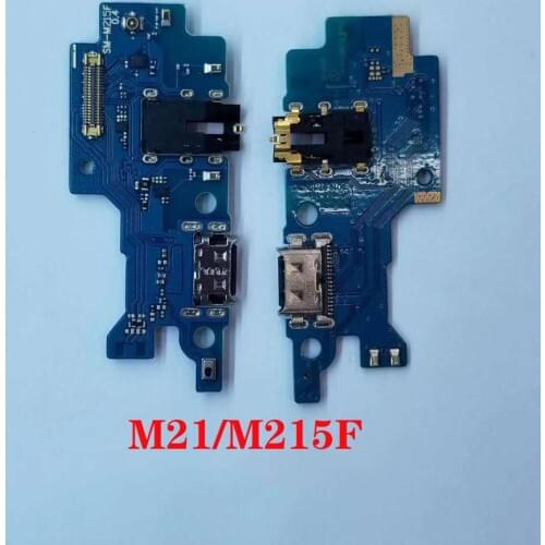 For Samsung M21 M31 M215F M315F tail plug cable flex microphone USB charging Port cable flex charging small board