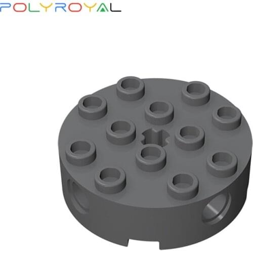 Building Blocks Technicalalal DIY Plates 4x4 cylindrical brick with key hole on the side of the middle shaft hole 10 PCS 6222