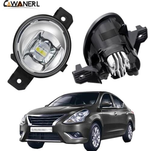 Fog Light Assembly 30W 8000LM Car Driver + Passenger LED Lens Fog Lamp Daytime Running Light H11 12V For Nissan Sunny 2003-2015