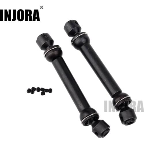 2PCS 88-113mm Black Metal Steel Universal Drive Shaft for RC Crawler Car Axial SCX10 D90 RC Car Part Accessories