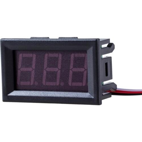MYLB-Mini voltmeter tester Digital voltage test battery DC 0-30V red auto car