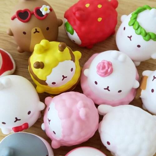Blind Box Toys MOLANG Cute Rabbit Blind Box Guess Bag Blind Bag Toys Anime Figures Korea Cute Model Accesorios for Girls Gift