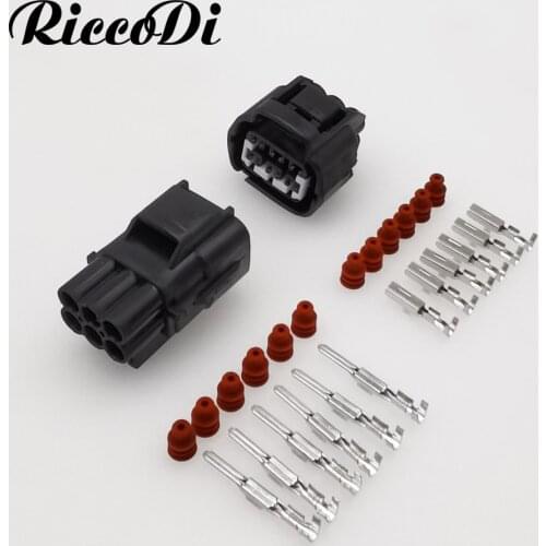 1/5/10Sets 6 Pin Male Female Connector Accelerator Throttle Pedal Electronic Connector For Toyota 7283-7062-40 7282-7062-40