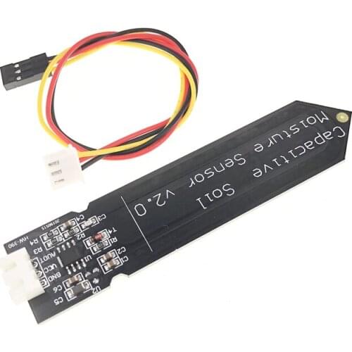 10PCS/LOT Capacitive soil moisture sensor Not easy to corrode Wide voltage operation with Wire For arduino