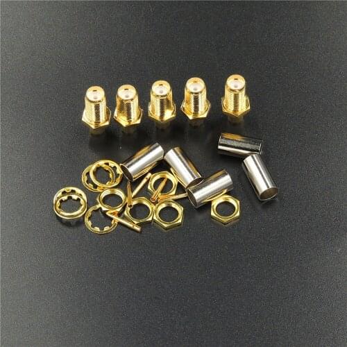 10pcs SMA male plug crimp RG58 RG142 LMR195 RG400 Coxial rf straight connector