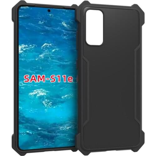 100pcs/lot,Reinforced Corners tough armor soft TPU Shock Absorption Anti-Scratch case for samsung galaxy S11E