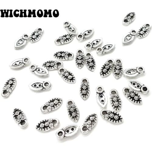 2019 New Fashion 50pcs 10*5MM Retro Zinc Alloy Small Arrow Water Drop Charms DIY Jewelry Earrings Accessories