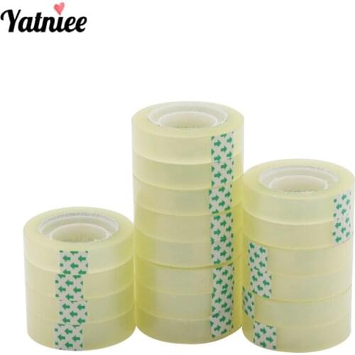 Yatniee 5 Rolls/pack Transparent Tapes Width 12mm*30m Student School Office Supplies Stationery Tape