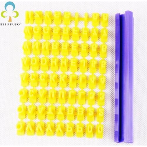 English Letter Cookie Mold Printing Symbol Stamp Biscuit Cookie Cutter Cake Fondant Decoration Mold DIY Baking Cake Tools GYH