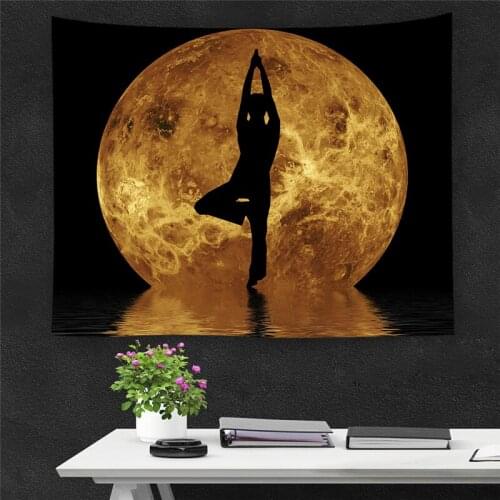 Casegrace Idol Tapesty Buddha-like Wall Tapesty Dorm Decor Wall Hanging Printed With Polyester Suit For Table Cloth Picnic Cloth