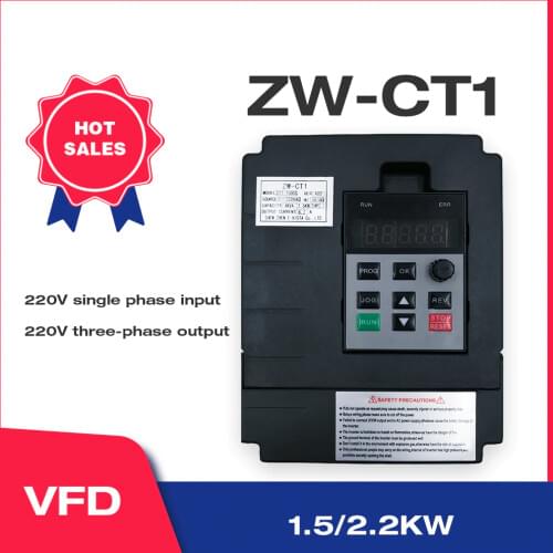 VFD Inverter Freqency Converter 1.5KW/2.2KW Variable Frequency Motor Speed PWM Control CT1 Free Shipping