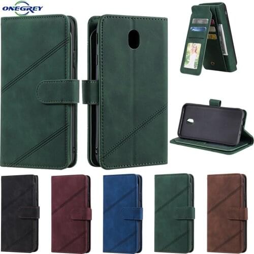 Luxury Leather Flip Case For Samsung Galaxy A7 A6 A5 J8 J6 J7 J5 J3 2018 2017 2016 Wallet Card Slot Shockproof Phone Bags Cover