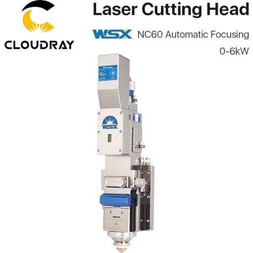 Cloudray WSX 0-6KW NC60 Automatic Focusing Fiber Laser Cutting Head 6000W High Power QBH for Metal Cutting
